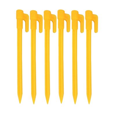 Колышки с крючком Т-образные Naturehike plastic 148 мм (6 шт.) NH17D021-D yellow