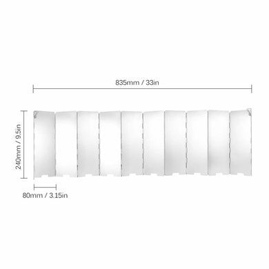 Экран ветрозащитный для горелки Starcamp 240*840 HX-WD02 silver SC147 фото