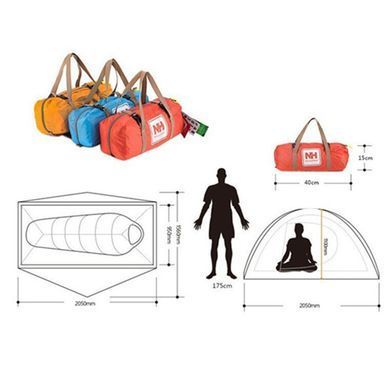 Намет Naturehike Cycling I (1-місний) 20D silicone + footprint NH18A095-D forest green 6927595789735 фото Намет Naturehike Cycling I (1-місний) 20D silicone + footprint NH18A095-D forest green 6927595789735 фото
