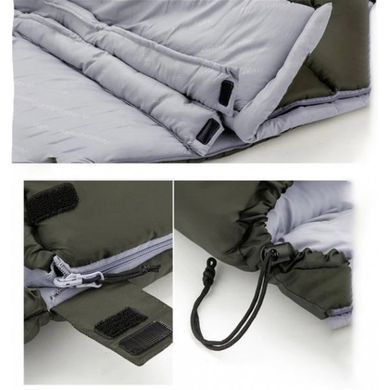 Спальний мішок Naturehike Envelope style Upgraded U250 лівий NH20MSD07 grey 6927595767207-L фото