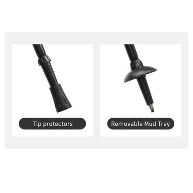 Трекінгові палиці трьосекційні  Naturehike CNK2550DS010, 55-120 см, алюміній, зелені 6977465869371 фото
