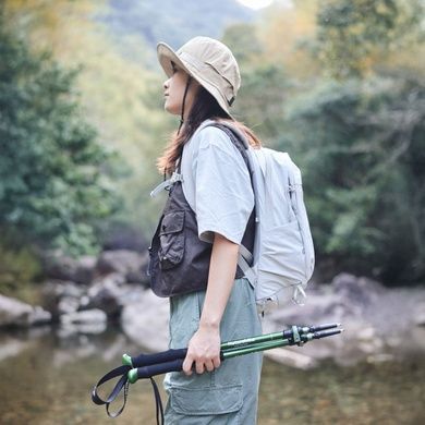 Трекінгові палиці трьосекційні  Naturehike CNK2550DS010, 55-120 см, алюміній, зелені 6977465869371 фото