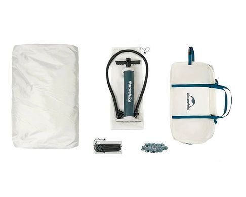 Палатка надувная большая Naturehike 30D polyester CNK2300ZP012 голубой 6976023921001 фото