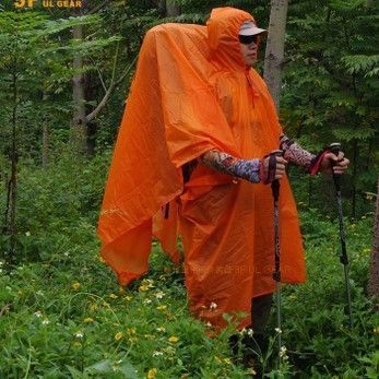 Пончо-тент 3F UL GEAR 210T polyester Basic (Upgrade) orange 6979109905582 фото