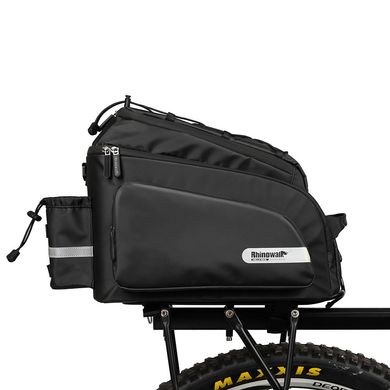 Велосумка на багажник із тримачем для фляги Rhinowalk Multifunctional 17л RK19666 black