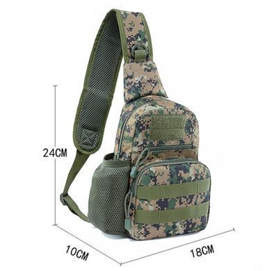Сумка тактическая через плечо Smartex 3P Tactical 3 ST-055 jungle digital camouflage ST223 фото