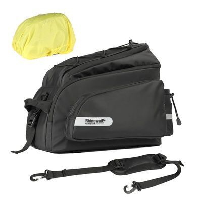 Велосумка на багажник із тримачем для фляги Rhinowalk Multifunctional 17л RK19666 black RW172 фото