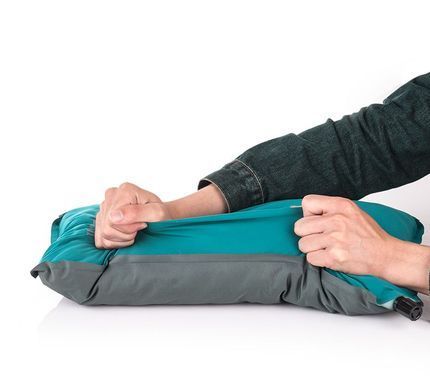 Подушка самонадувна Naturehike Sponge automatic Inflatable Pillow UPD NH17A001-L blue 6927595746257 фото