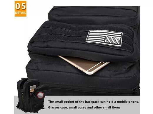 Рюкзак тактичний Smartex 3P Tactical 45 ST-090 black ST104 фото