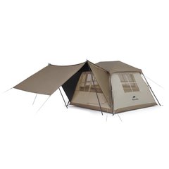 Палатка с навесом Naturehike Village VI (6-местная) 210D polyester CNK2300ZP022 коричневый