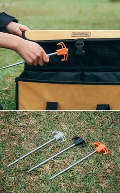Колышки Naturehike 250 мм (2 шт.) NH21YW133 черный 6927595782675 фото