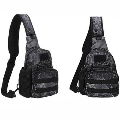 Сумка тактична через плече Smartex 3P Tactical 3 ST-055 pythons grain black ST224 фото