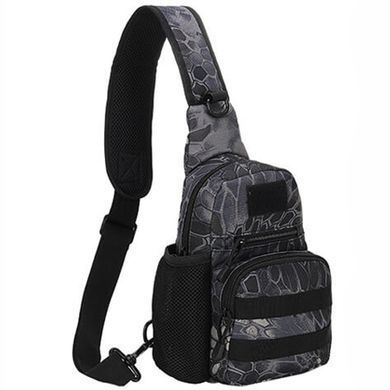 Сумка тактична через плече Smartex 3P Tactical 3 ST-055 pythons grain black ST224 фото