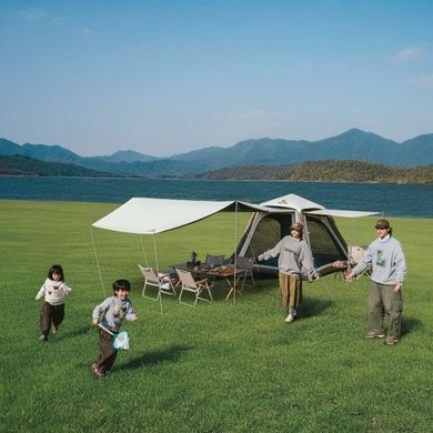 Палатка трехместная надувная автоматическая с тентом Naturehike Ango CNK2550WS017, коричневая 6977465867902 фото