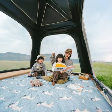 Палатка трехместная надувная автоматическая с тентом Naturehike Ango CNK2550WS017, коричневая 6977465867902 фото