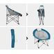 Кресло раскладное с подголовником Wejoy MOON XL WF2203 cyan/grey WF2203_CYAN/GREY &ndash; фото 3
