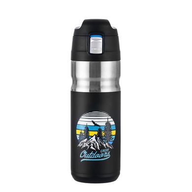 Термокружка Naturehike Vacuum Bottle 500 мл NH19SJ009 black/blue