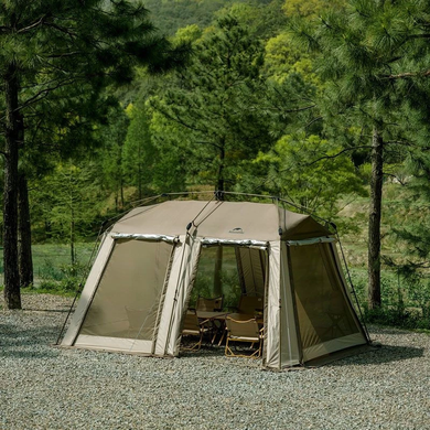Палатка Naturehike Village 210T polyester CNH23ZP12003 коричневый