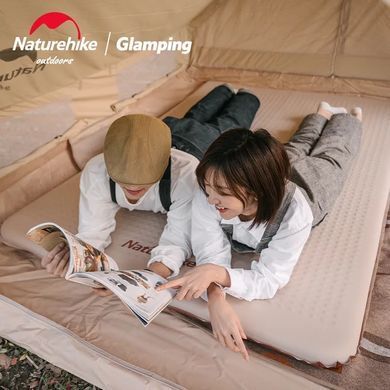 Матрас самонадувной Naturehike 30D Elastic cloth 2000х650х60 мм NH21FCD11 бежевый 6927595793312 фото
