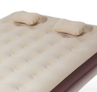 Матрац надувний двомісний з вбудованим насосом Mobi Garden Air double bed 26 см NX24663001 sand 6941870591585 фото