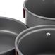 Набір посуду Naturehike 2-3 (2 каструлі+ кришки+сковорода) NH15T203-G grey 6927595787205 &ndash; фото 4