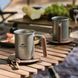 Кружка з дерев'яною ручкою Naturehike steel 350 мл NH21SJ001 сірий 6927595784594 &ndash; фото 3