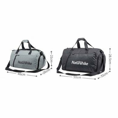 Сумка спортивная Naturehike L NH19SN002 серый 6927595738856 фото