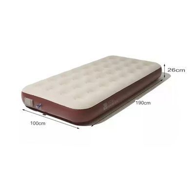 Надувной матрас одноместный со встроенным насосом Mobi Garden Air bed 26 см NX24663010 sand 6941870592223 фото