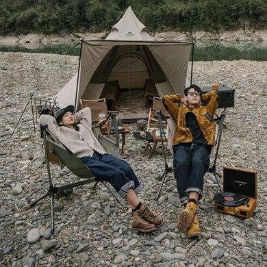 Кресло-качалка складное Naturehike NH21JJ004 бежевый 6927595782958 фото