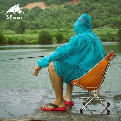 Пончо-дождевик 3F Ul Gear 15D nylon Sleeve blue 6970919905632 фото