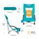 Стул пляжный KingCamp Lilac blue KC1901_CYAN &ndash; фото 3