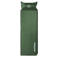Самонадувний кемпінговий килимок Naturehike Mat with Pillow 25 мм NH15Q002-D Army Green