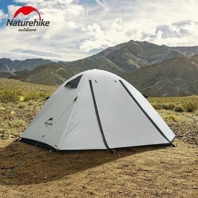 Намет Naturehike P-Series III (3-х місний) 210T 65D polyester Graphic NH18Z033-P white 6927595729663 фото