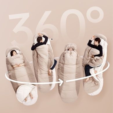 Спальний мішок овальний Naturehike PS200 CNK2350WS026 beige 6976507664226 фото