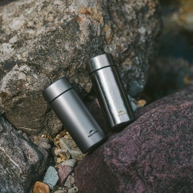 Термос Naturehike CNK2550CF017, титан, 0.2 л, светло-серый 6977465868091 фото