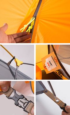 Намет Naturehike Cycling I with skirt (1-місний) 20D silicone + footprint NH18A095-D orange