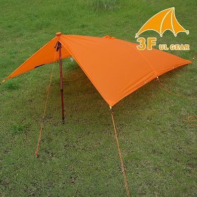 Пончо-тент 3F Ul Gear 210T polyester Basic orange 6970919904536 фото