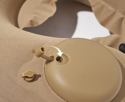 Подушка подголовник с насосом Mobi Garden NX22663028 sand 6941870590489 фото