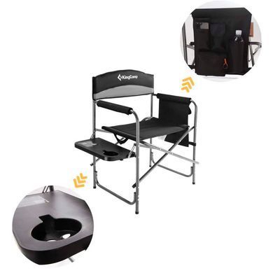 Стул раскладной KingCamp ASH KC1904 black/grey KC1904_BLACK/MEDIUMG фото