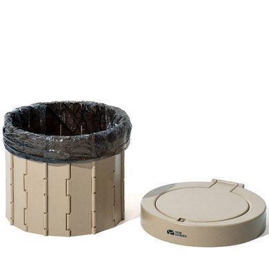 Ведро-туалет складное Mobi Garden Closestool round NX22671043 khaki 6926767322374 фото
