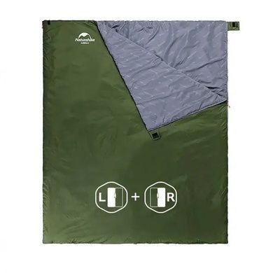 Спальный мешок Naturehike Ultra light LW180 2021 Long XL левый NH21MSD09 pine green 6927595777961-L фото