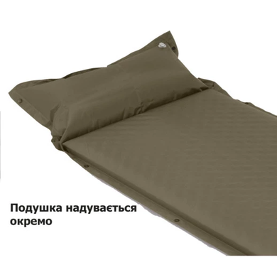 Коврик самонадувной с подушкой Naturehike 192х65 60мм CNK2300DZ014 графит 6976023923371 фото