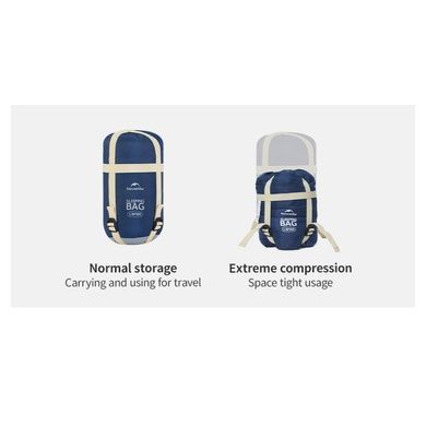 Спальный мешок Naturehike LW180 CNK2550WS026 Sunny Day PL01, (14&deg;C) XL коричневый 6977465868619 фото