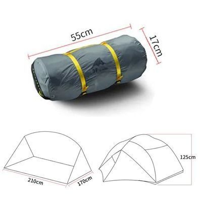 Намет 3F Ul Gear Floating cloud II (2-х місний) 15D silicone 5000 мм 3 season green 215D3S фото