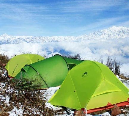Намет 3F Ul Gear Floating cloud II (2-х місний) 15D silicone 5000 мм 3 season green 215D3S фото