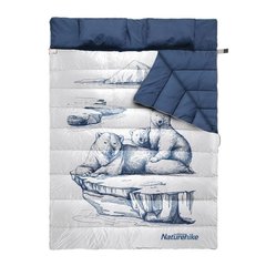 Спальний мішок Naturehike Double Sleeping Bag with Pillow "Polar bear" NH19S016-D