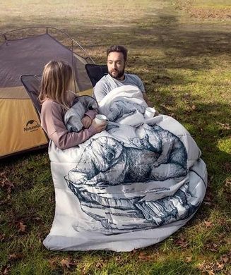 Спальный мешок Naturehike Double Sleeping Bag with Pillow "Polar bear" NH21MSD06 6927595795323 фото