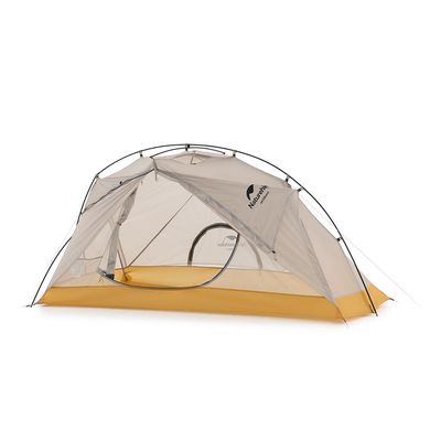Палатка Naturehike Ultralight I (1-местная) 10D nylon NH21ZP003 серо-желтая