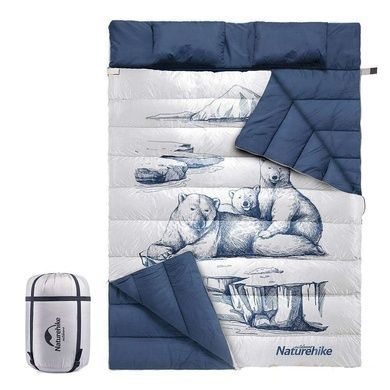 Спальный мешок Naturehike Double Sleeping Bag with Pillow "Polar bear" NH21MSD06 6927595795323 фото