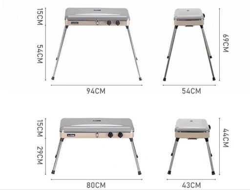 Плита кемпінгова Naturehike Camp stove Glamping light NH20RJ002 steel 6927595760895 фото